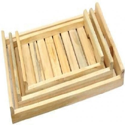 Pine Wood Rty (Set Of 3)