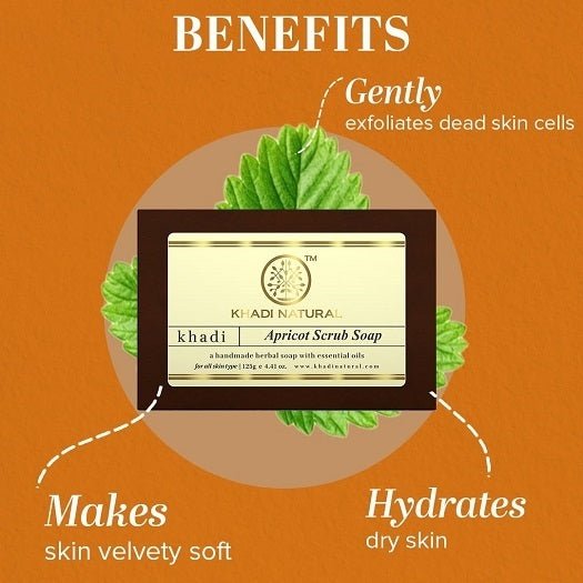Khadi Natural Apricot Scrub Soap