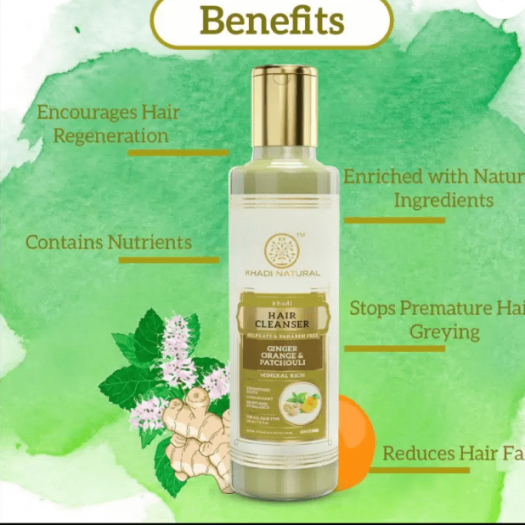 Khadi Natural Ginger Orange & Patchouli Hair Cleanser
