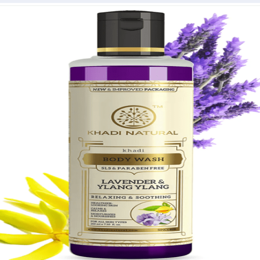Khadi Natural Lavender & Ylang Ylang Body Wash (SLS à ¤â€Ã ¤° à ¤ªà ¥ˆà ¤°à ¤¾à ¤¬à ¥‡à ¤¨ à ¤«à ¤¼à ¥Âà ¤°à ¥€)