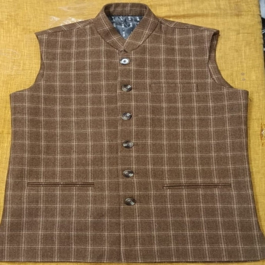 Half Woolen Mens Nehru Jacket