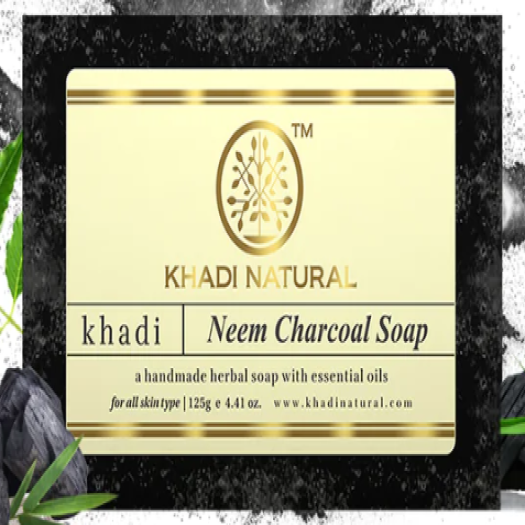 Khadi Natural Neem Charcoal Soap