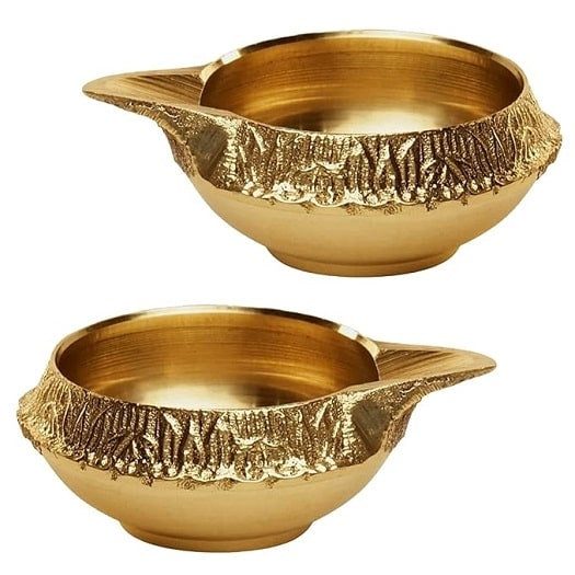 Diya for Puja Set of 2 Akhand Diya