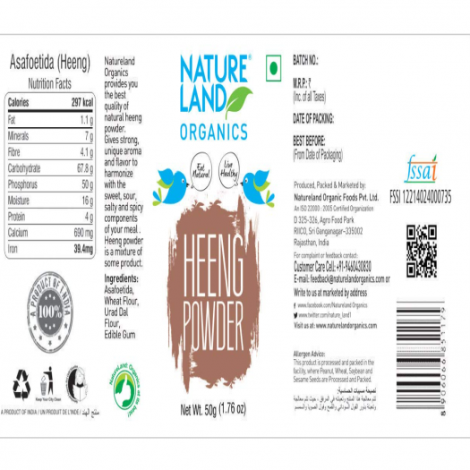 Natureland Organics Heeng Powder 50 Gm