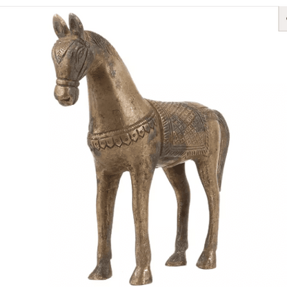 Brass Standing Horse Showpiece
