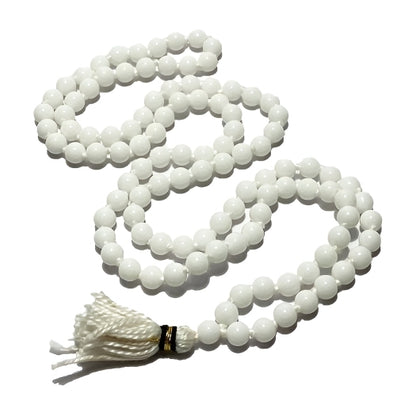 White Hakik Stone Mala