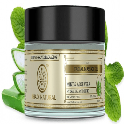 Khadi Natural Mint and Aloe Vera Face Massage Gel