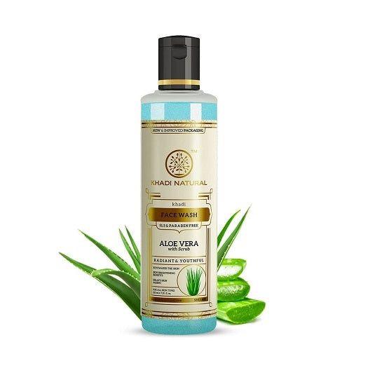 Natural Aloe Vera Face Wash with Scrub