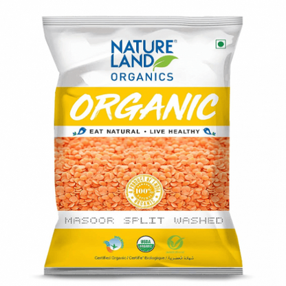 Natureland Organics Masoor Dal/split
