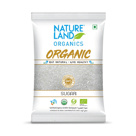 Nature Land Organic White Sugar 1kg.