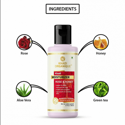 Khadi Organique Rose & Honey Moisturizer