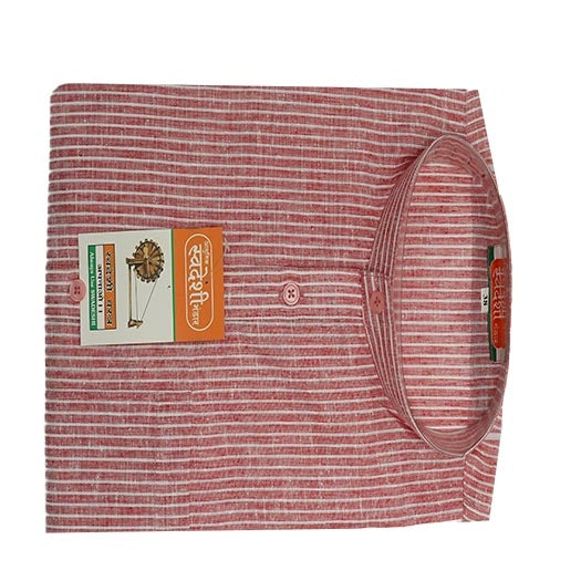 Mens Khadi Cotton Linen Kurta (Full Sleeves)