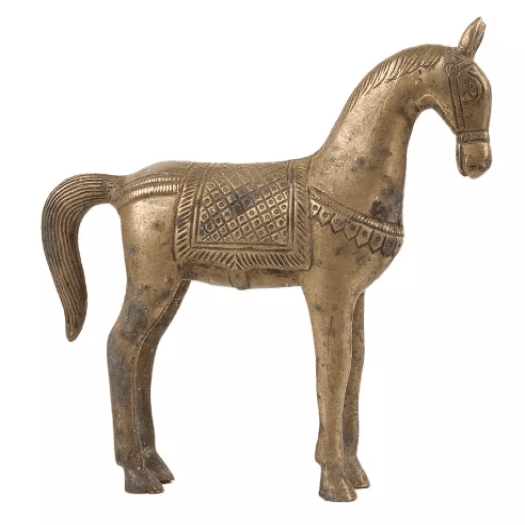 Brass Standing Horse Showpiece