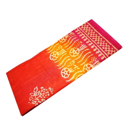 (Batik Printed )Pure Cotton Saree