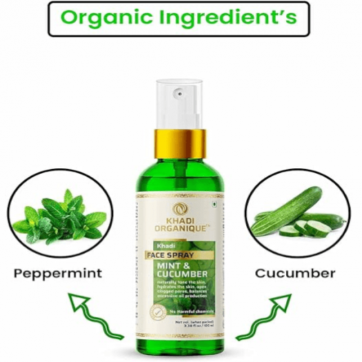 Khadi Organique Mint & Cucumber Face Spray