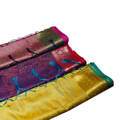 kashmiri Red Silk Saree