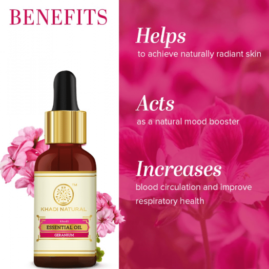 Khadi Natural Geranium Essential Oil