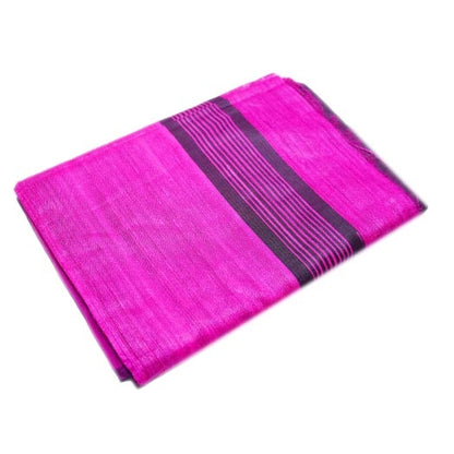 Pure Ghicha Pink Silk Saree