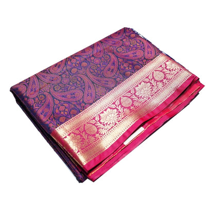 kashmiri Red Silk Saree