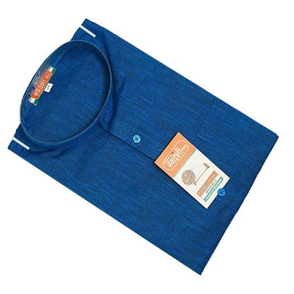 Nevy Blue Khadi Cotton Kurta