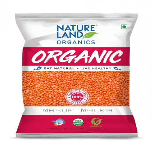 Natureland Organics Malka Masoor Dal
