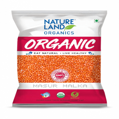 Natureland Organics Malka Masoor Dal