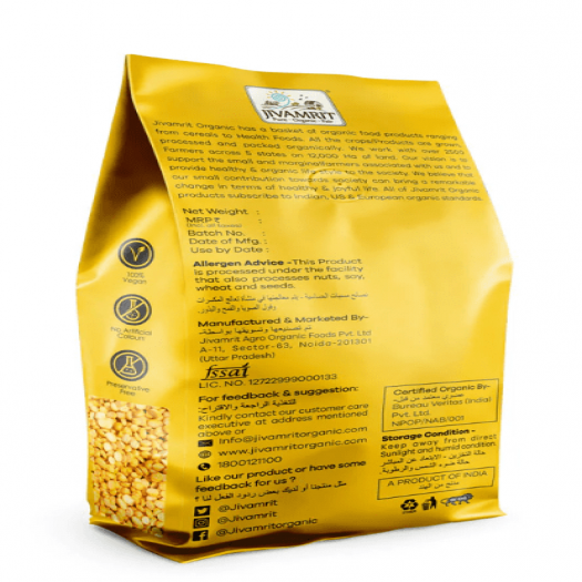 Jivamrit Organic Yellow Chana Dal