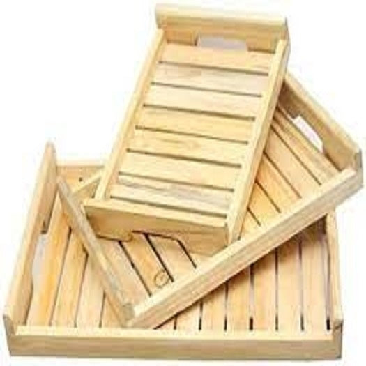 Pine Wood Rty (Set Of 3)