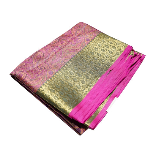 Kashmiri Pink  Silk Saree