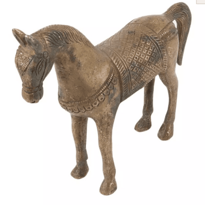 Brass Standing Horse Showpiece
