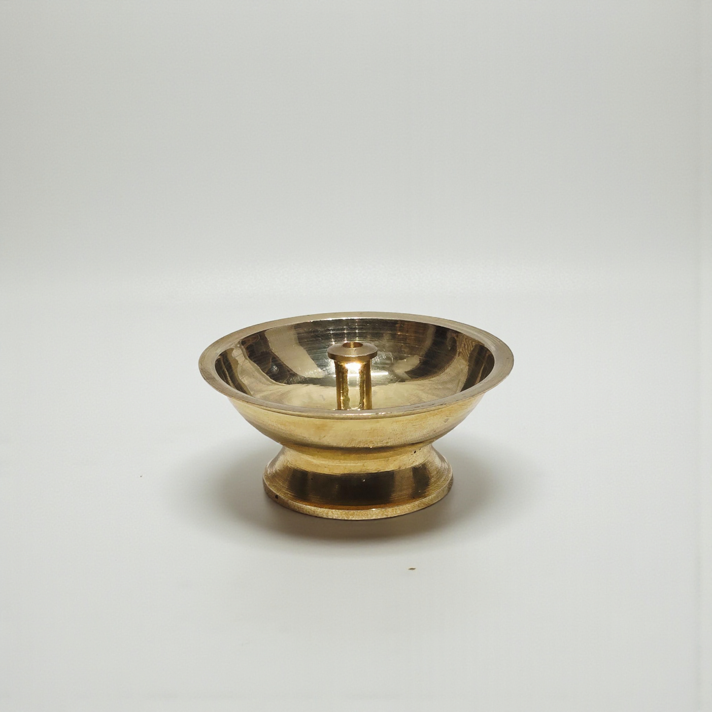 Pure Brass Diya | Small Traditional Oil Lamp for Daily Puja | Handcrafted Brass Deepak