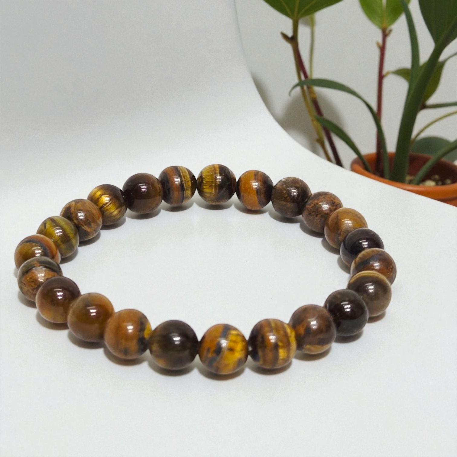 Tiger Eye Stone Bracelet for Strength, Confidence & Daily Protection